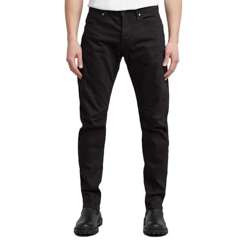 Image of G-STAR Men's Contor 3D Slim Jeans, Black (pitch black D27222-B479-A810), 32W / 32L