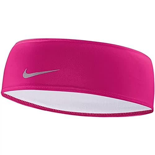 Image of Nike Unisex - Adult DRI-FIT Swoosh 2.0 Forehead BND, Active Pink/Silver, One Size