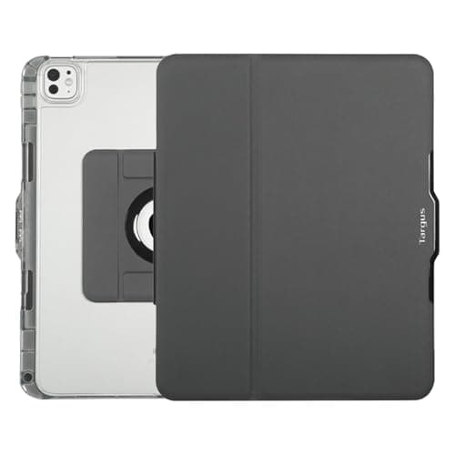 Image of Targus VersaVu Clear Case for iPad Pro 13-inch (M4) | 360° Rotating Stand, Slim, Durable Transparent Case, Scratch-Resistant, Lightweight, Travel & Everyday Use