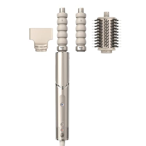 Image of Shark FlexStyle 3-in-1 Hair Styler and Dryer with Auto-Wrap Curlers, Oval Brush and Concentrator, No Heat Damage, Stone HD426SLUK