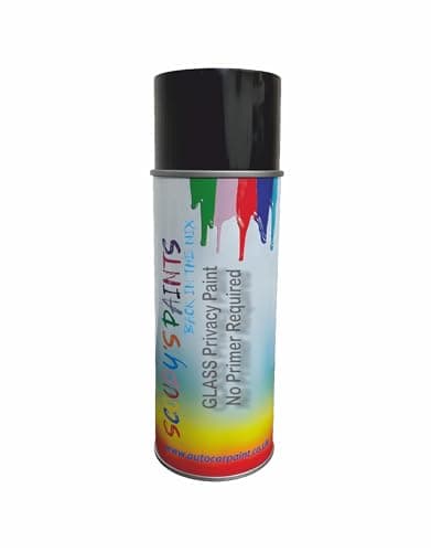 Image of SCOOBYS PAINTS BACK IN THE MIX Security Paint Glass Privacy Window Paint, Quick-Drying High Adhesion Acrylic, No Primer Required, Direct Application, Multiple Colours Available (White)