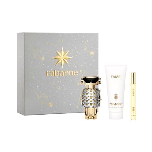 Image of Rabanne Fame Eau de Parfum 50ml Gift Set 2025 (Contains 50ml EDP, 100ml Body Lotion and 10ml Travel Spray)