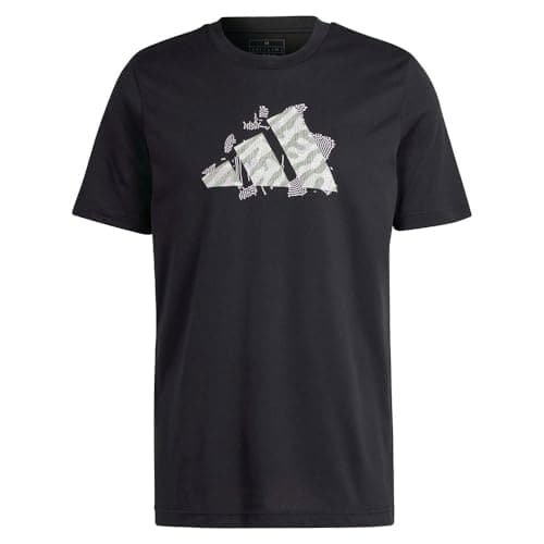 Image of adidas Men's AEROREADY Tennis Logo Slam Graphic Tee, Black, M