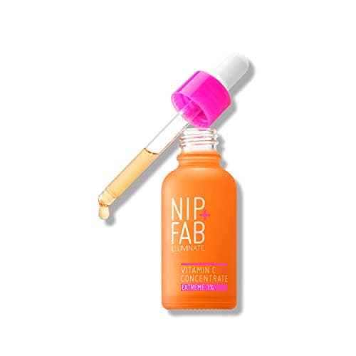 Image of Nip + Fab Vitamin C Fix Booster Face Drops Moisturizing Hydrating Antioxidant Face Brightener for Skin Brightening and Toning with Acai Fruit Extract and Panthenol, 30 ml