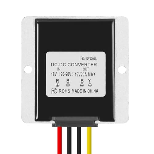 Image of Jadeshay DC Converter,36V 48V 60V to 12V 20A DC Voltage Reducer Converter Step Down Voltage Converter Regulator Power Supply Transformer Module Waterproof Buck Converter with Short Circuit Protection
