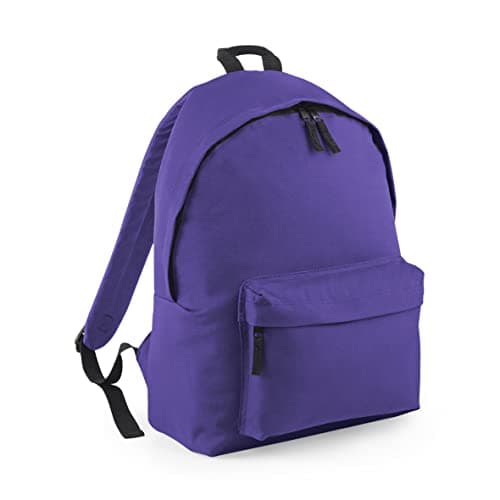 Image of BagBase BG125 Original Fashion Backpack - Purple - Stylish School Rucksack