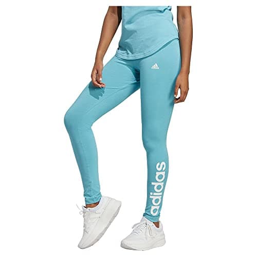 Image of adidas Women's Linear Legging, true blue / vintage white, L Long