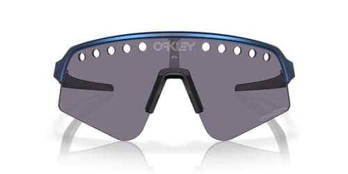 Image of Oakley Men's Oo9465 Sutro Lite Sweep Rectangular Sunglasses, Tld Blue Colorshift/Prizm Grey, 39 mm