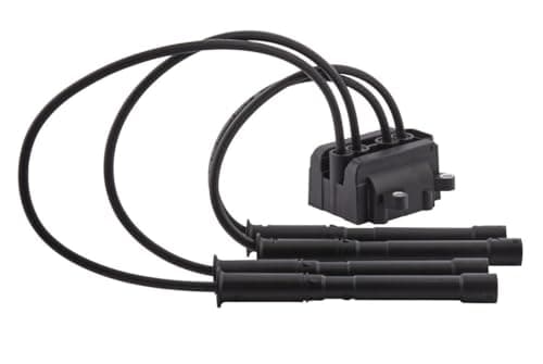 Image of HELLA 5DA 193 175-821 Ignition Coil - 12V - 4-pin connector - Block Ignition Coil/including ignition coil cable - Bolted