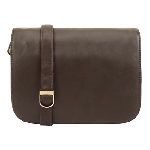Image of Lloyd Baker LONDON Genuine Leather Soft Crossbody Bag with Adjustable Strap and Multiple Compartments | Nahan (Brown)