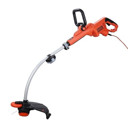 Image of BLACK+DECKER Electric Strimmer Grass Trimmer 900 W 35 cm with Wheel Edge Guide and Adjustable Second Handle GL9035-GB