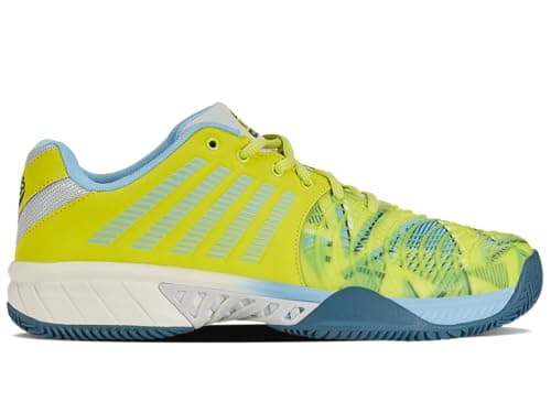 Image of K-Swiss Men's Express Light 3 Hb Padel Tennis Shoe, Evening Primrose/Airy Blue/Indian Teal, 9.5 UK