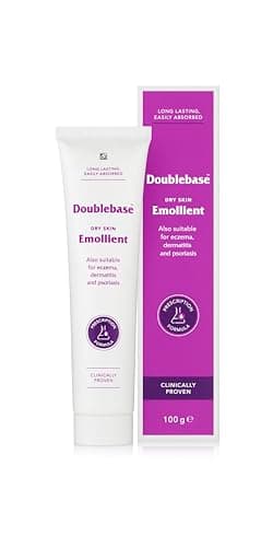 Image of Doublebase Dry Skin Emollient. Clinically Proven Moisturiser for Eczema, Psoriasis and Dermatitis Treatment. Body Cream for Dry Skin Relief, 100g Tube