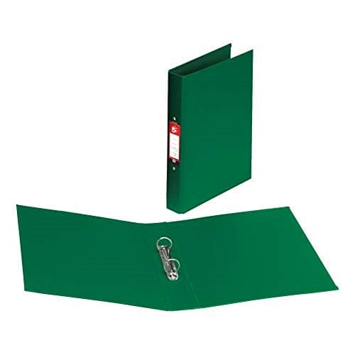 Image of 5 Star Office Ring Binder 2 O-Ring Size 25mm Polypropylene A4 Green [Pack 10]