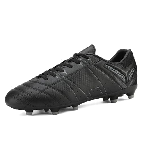 Image of DREAM PAIRS Men's Outdoor Athletes Cleats Football Boots Soccer Shoes Sneakers and Teen Training,Size 11,Black/Grey,160471-M