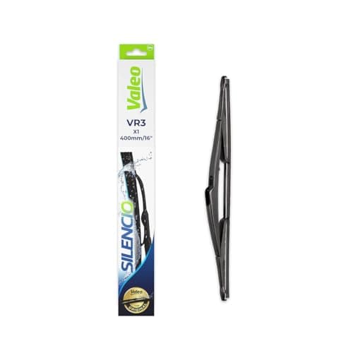 Image of VALEO Silencio Wiper - VR3 - All-Seasons Durable, Resistant, Perfect Fit Conventional Wiper Blade 400mm - Rear - 1 Wiper Blade - 574128