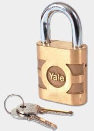 Image of Yale Bronze Padlock 9.5mm HS Shack 54mm