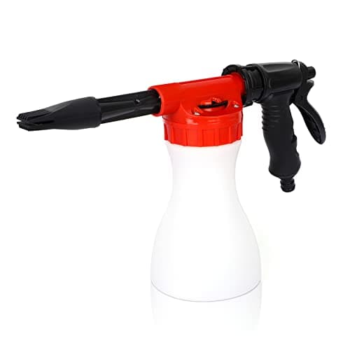Image of GALAXYER Snow Foam Gun Sprayer, 900ml Adjustable Car Cleaning Lance, Universal Garden Hose Foam Sprayer for Car & House Washing