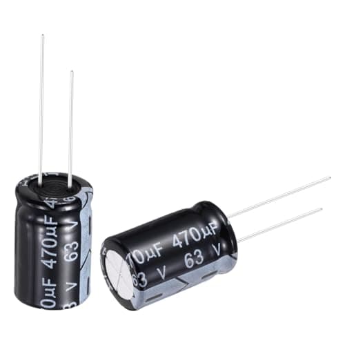 Image of sourcing map 470uF 63V 13x20mm Electrolytic Capacitor, Radial Leads Aluminum Capacitors for TVs, LCD Monitor, VCD, 18Pcs
