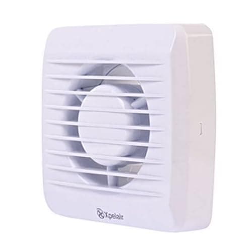 Image of Xpelair VX100T Square Extractor Fan with Timer for Bathroom WC 4" 100mm - White