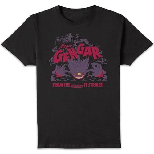 Image of Zavvi Pok�mon Mega Gengar Unisex T-Shirt - Black - L