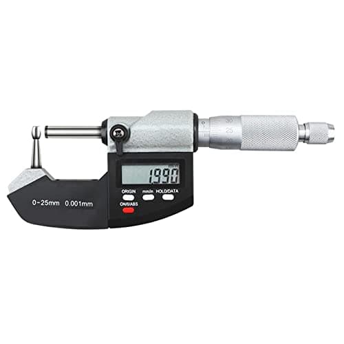 Image of Xiome Digital Display and Scale Display Micrometer Tube Ball Spherical Anvil 0-25mm /0.001mm