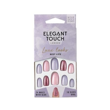 Image of Elegant Touch Luxe Looks Best Life Oval Shaped False Nails