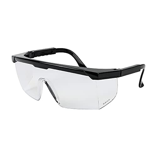 Image of TIMCO Wraparound Safety Glasses - Lightweight wraparound glasses designed to give enhanced peripheral vision whilst also increasing side protection - Clear