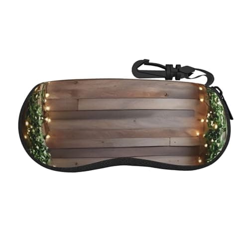 Image of X psblty Green Leaves Wall Lamps Soft Glasses Case Neoprene Sunglasses Case - Lightweight Travel Organizer, Zipper Closure Scratch-Resistant