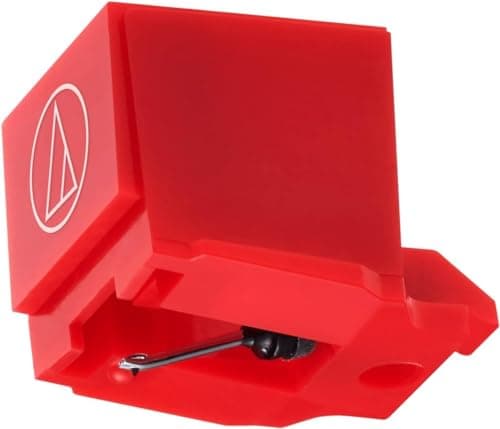 Image of Audio-Technica ATN91R Replacement stylus for AT91R cartridge Red