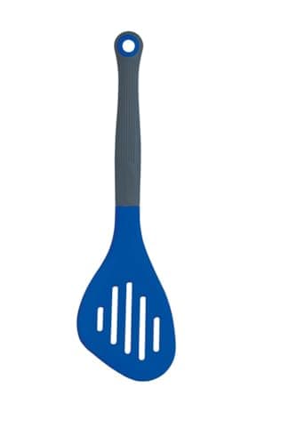 Image of Colourworks Multi Fish Slice / Slotted Turner, Silicone, Blueberry, 28 cm