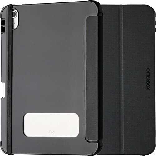 Image of OtterBox React Folio Case for iPad 10th gen 2022, iPad 11th gen 2025 (A16), Shockproof, Drop Proof, Ultra-Slim Protective Folio Case, Tested to Military Standard, Black