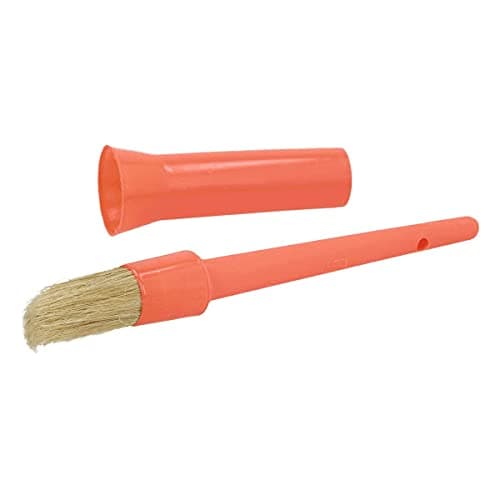 Image of Shires EZI-GROOM Plastic Hoof Oil Brush: Orange