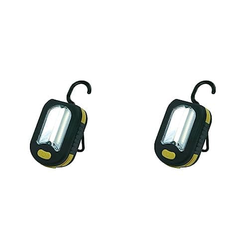 Image of LightHouse Torches L/H200LAMP 3 Function LED Lamp with Magnet and Hook - 200Lm - 3xAAA Batteries Included, Black Or Yellow, 95 x 65 x 35mm (Pack of 2)