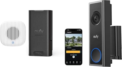 Image of eufy Security eufy Video Doorbell Chime 2 Rechargeable Battery Pack with USB-C Video Doorbell Camera Wireless C31, 2K FHD, Dual Power Options, Live Video Call