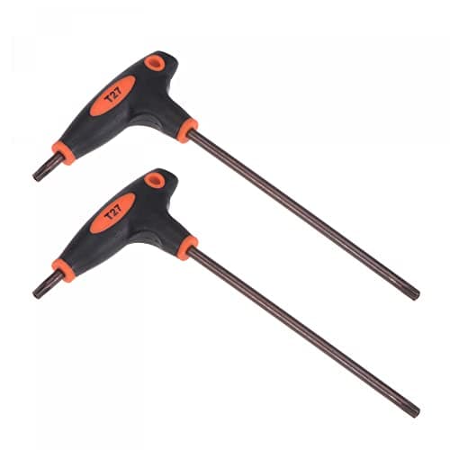Image of sourcing map T27 Anti Tamper Proof Torx Key T-Handle Dual End Wrench, S2 Steel 2 Pcs