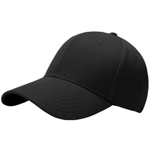 Image of Taeku Baseball Cap, Adjustable Cotton Vintage Hat for Men & Women, Unisex Sun Protection Hat for Running, Hiking, Outdoor Workouts & Casual Wear (Black)