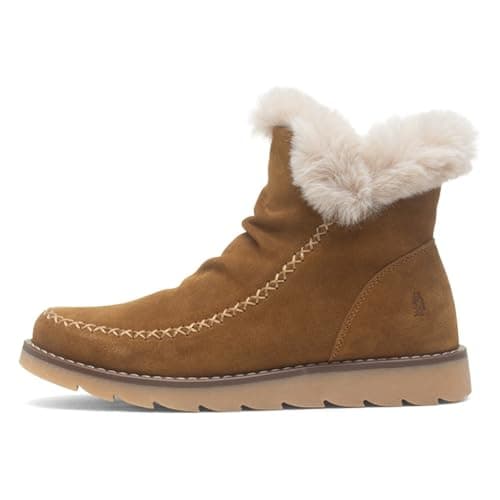 Image of Hush Puppies Female Moira Mid Boot, Tan, 5