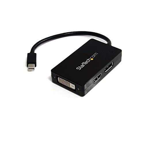 Image of StarTech.com Travel A/V adapter - 3-in-1 Mini DisplayPort to DisplayPort DVI or HDMI converter (MDP2DPDVHD)