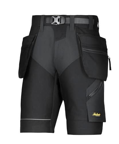 Image of Snickers 69040404058 Size 58 "FlexiWork" Shorts - Black