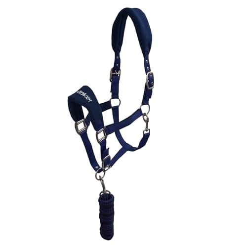 Image of John Whitaker Unisex Club Headcollar and Lead Rope Set Navy Full