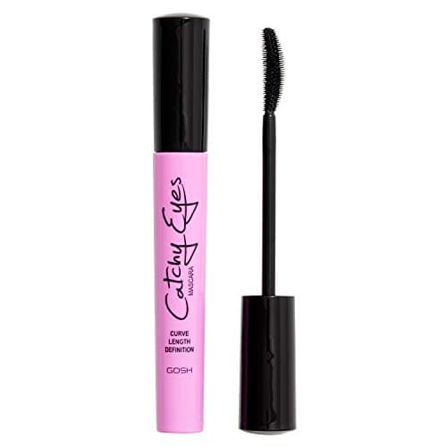 Image of GOSH Catchy Eyes Mascara for Curved & Defined Eyelashes, Without Gluing, Intense Black Mascara, for the Perfect Cat Eye Effect, Fragrance- & Skin-Friendly, 001 Black
