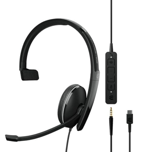 Image of EPOS | Sennheiser Adapt 130T USB-C II (1000903) - Single-sided wired headset with USB-C connectivity, MS Teams certified and optimized for UC - Superior sound - Enhanced comfort - Call control - Black