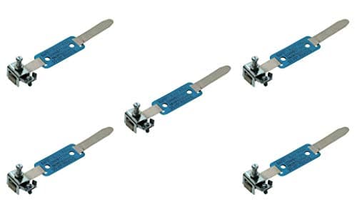 Image of 5 x Niglon AEC2-15 Adjustable Earth Clamp for Damp Conditions A-D 12-35mm (Blue)
