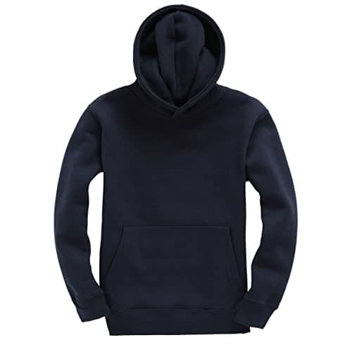 Image of D&H CLOTHING UK Kids Children Pullover Hoodie Hooded Sweatshirt Boys Girls Unisex (5-6, Navy)