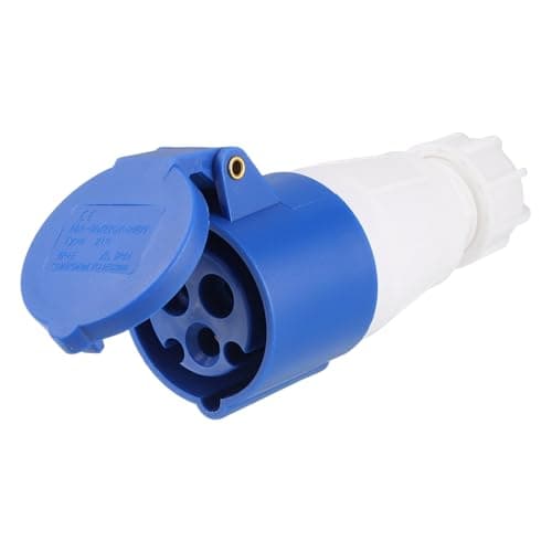 Image of sourcing map 16A 3 Pin CEE Industrial Socket Connector, 220-240V 2P+E IP44 Waterproof Female Connectors Activity Sockets for Aviation and Industry