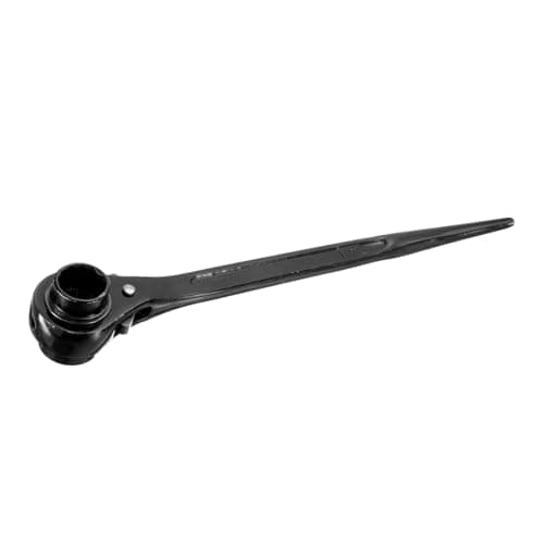 Image of sourcing map 24 x 27mm Hexagon Scaffold Podger Ratchet Spanner Ratcheting Socket Wrench Tool (Black)