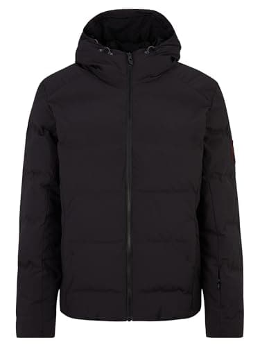 Image of Ziener Men's Tyers Ski Winter Jacket | Warm, Breathable, Waterproof, Black, 54 (EU)