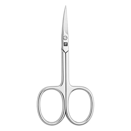 Image of ZWILLING Cuticle Scissors (precise cut for skin remnants, sharp pointed blade, hypoallergenic), Polished, Silver, 90 mm