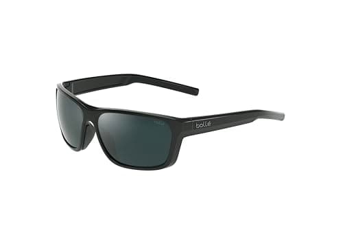 Image of Bolle Unisex's Strix Sunglasses, Shiny Black/Tns Cat, S
